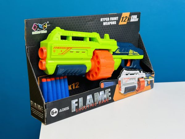 1015428 Flame Shooting Game Toy Gun With 12 Eva Soft Bullet (4)