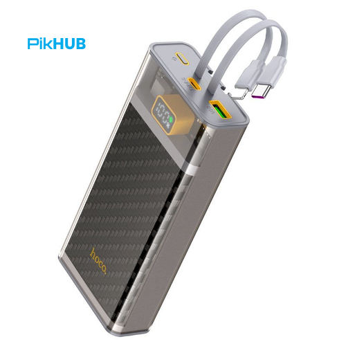 Hoco J104A 22.5W 20000mAh Fast Charging Power Bank with Built-in Cable